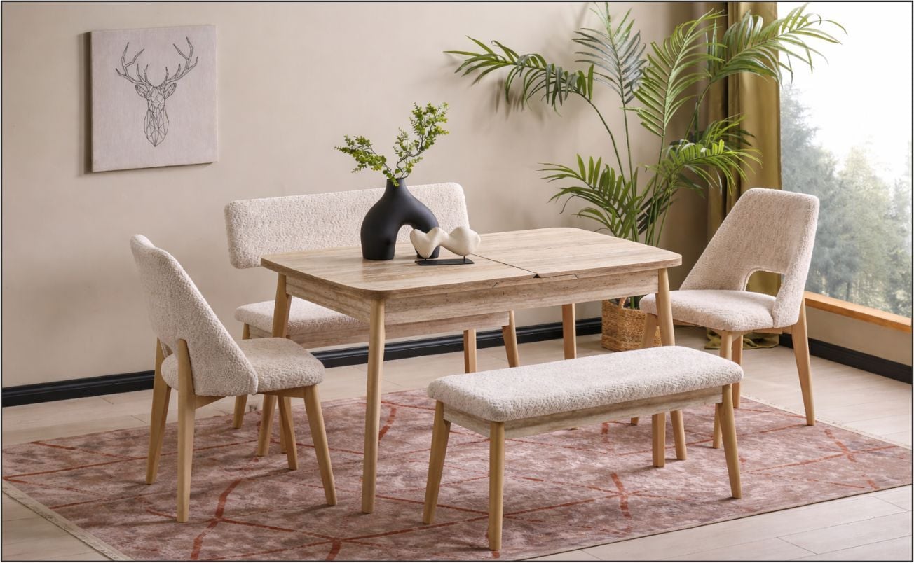 EVİSSA MT-6285 75X130 MASA TAKIMI (S927-ASİL SANDALYE)