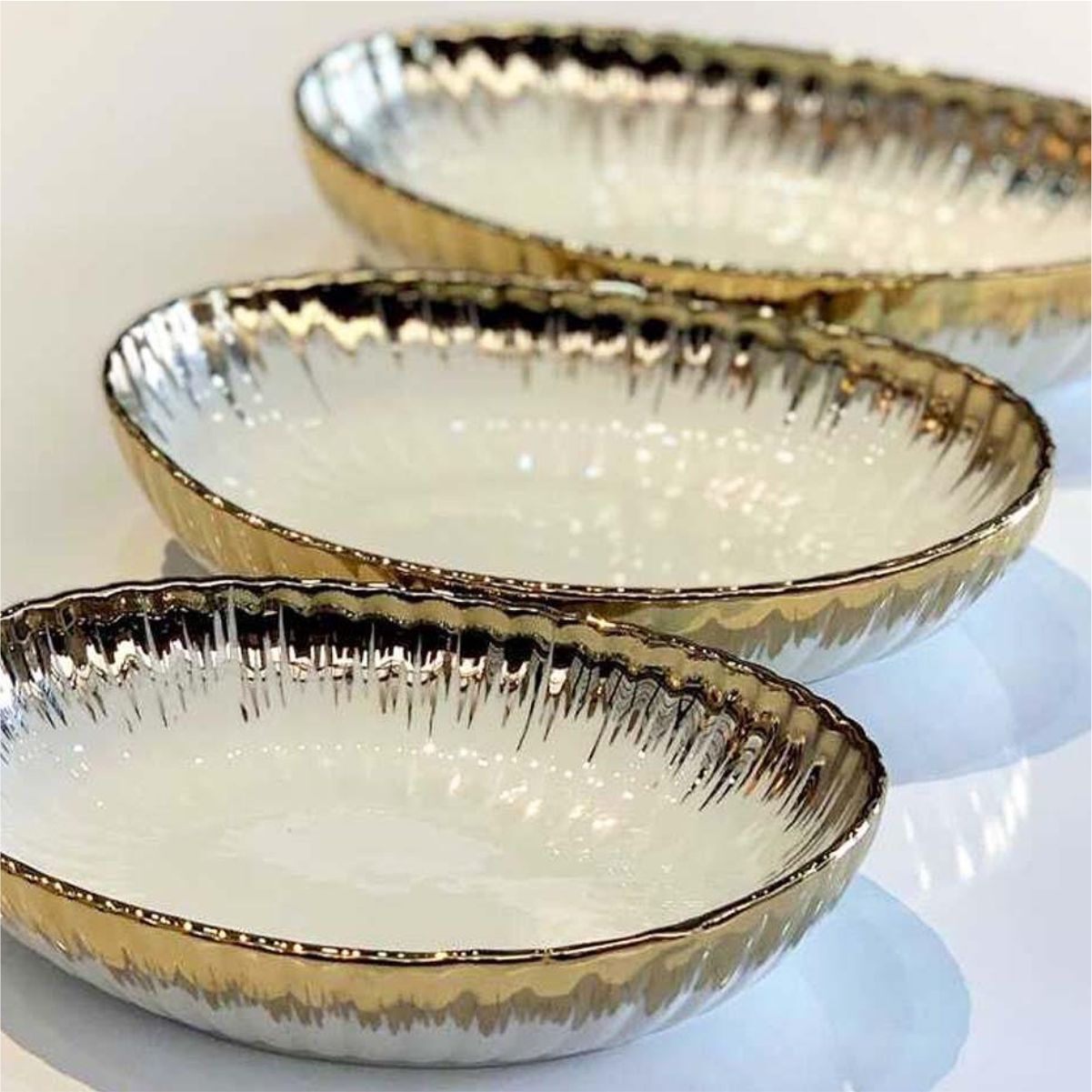 Aymet Aym-7009 K8 Kayık Set Beyaz 3 Lu