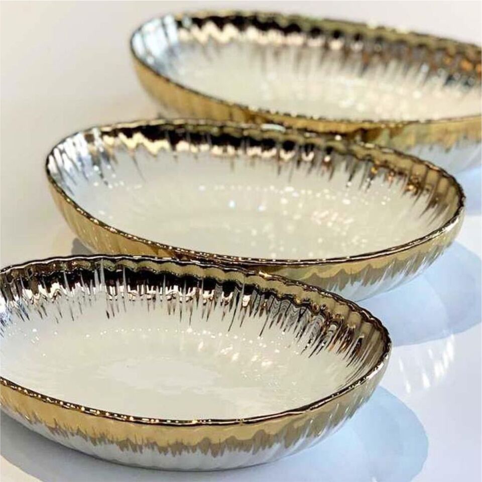 Aymet Aym-7009 K8 Kayık Set Beyaz 3 Lu