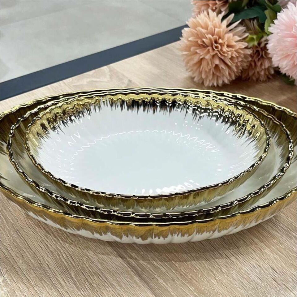 Aymet Aym-7009 K8 Kayık Set Beyaz 3 Lu