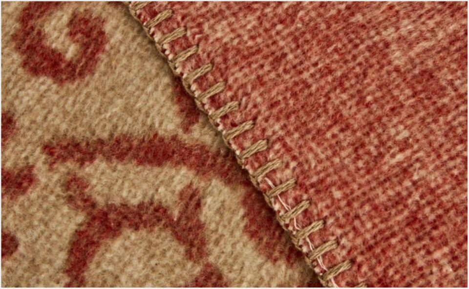 Karaca Home Flara Çift Kişilik Pamuklu Battaniye Terracotta