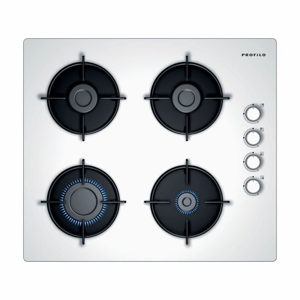 Profilo Oo36P2O10L Beyaz Cam Ankastre Ocak