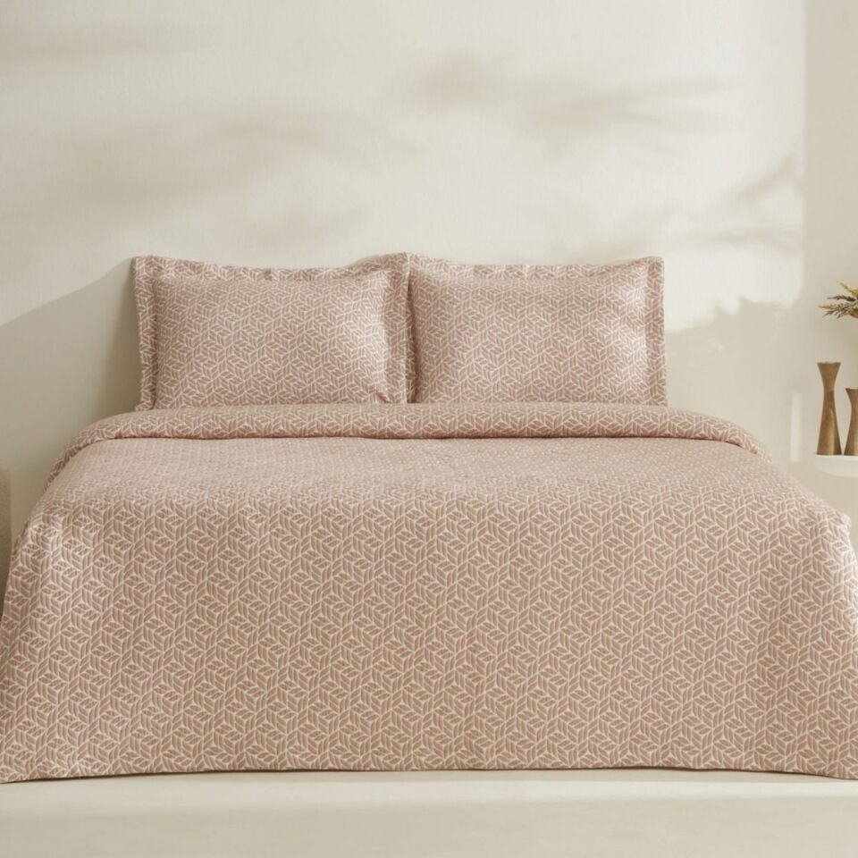 Karaca Home Secret Pudra Cıft Kıslık Yatak Ortusu Set