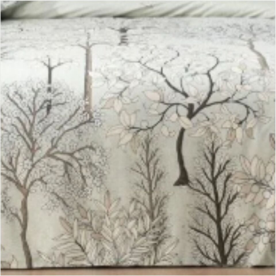 Taç Çift Kişilik Ranforce Nevresim Takımı Sakura Mint