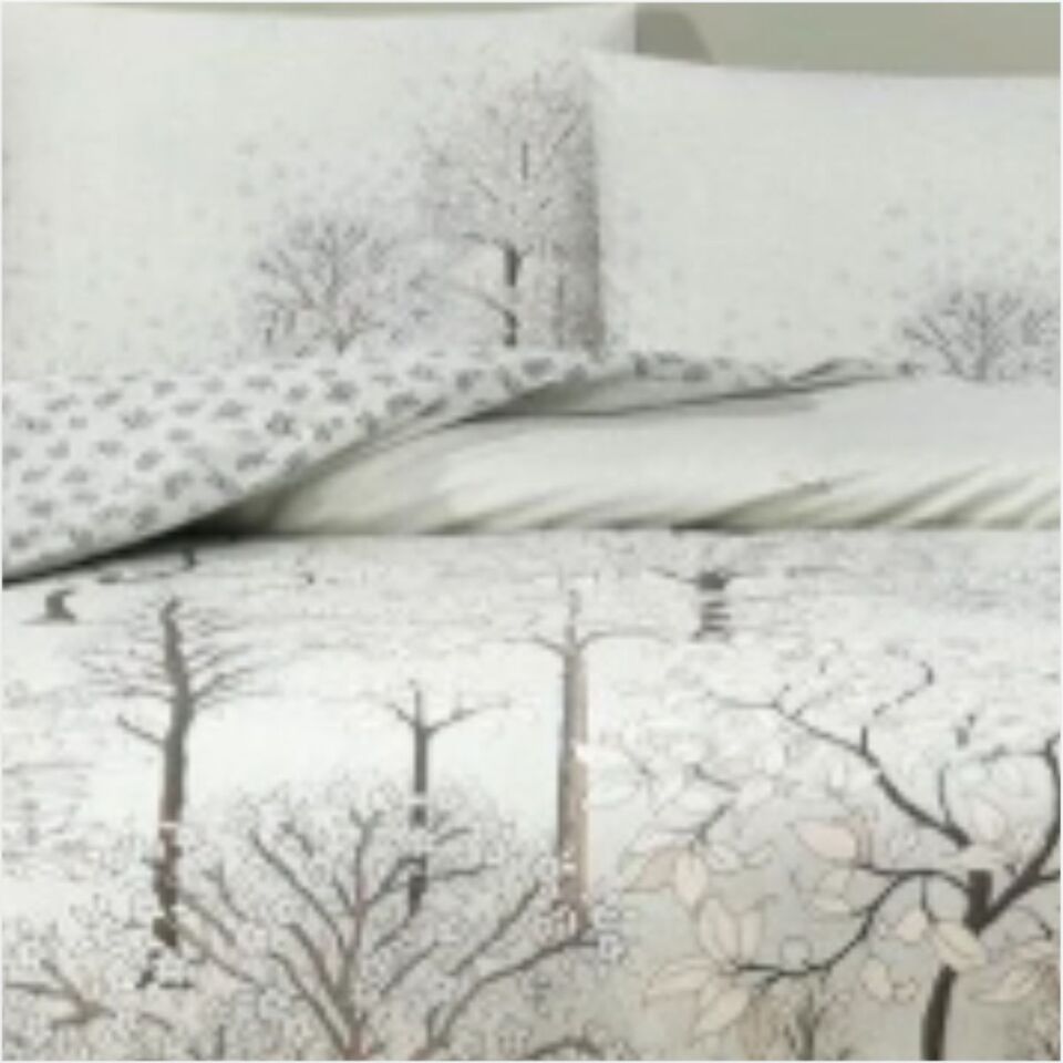 Taç Çift Kişilik Ranforce Nevresim Takımı Sakura Mint