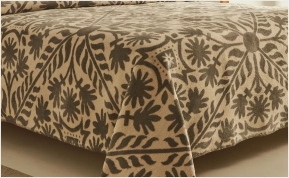 Karaca Home Velma Çift Kişilik Pamuklu Battaniye Gri