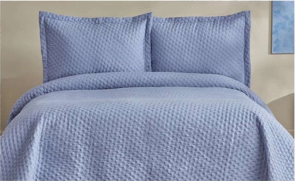 Karaca Home Blossom Çift Kişilik Yatak Örtüsü Seti İndigo