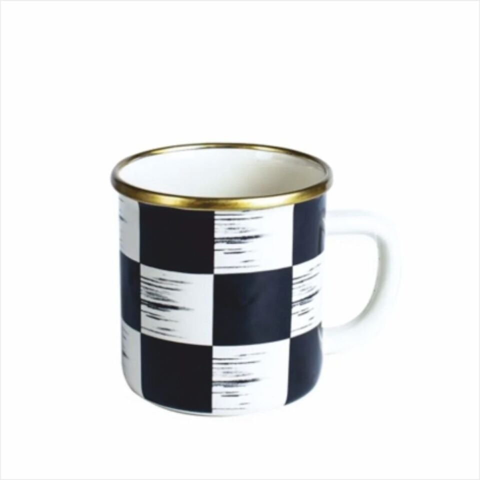 Sembol Emy-160 Emaye Krem Dama Kupa 9X9 Cm