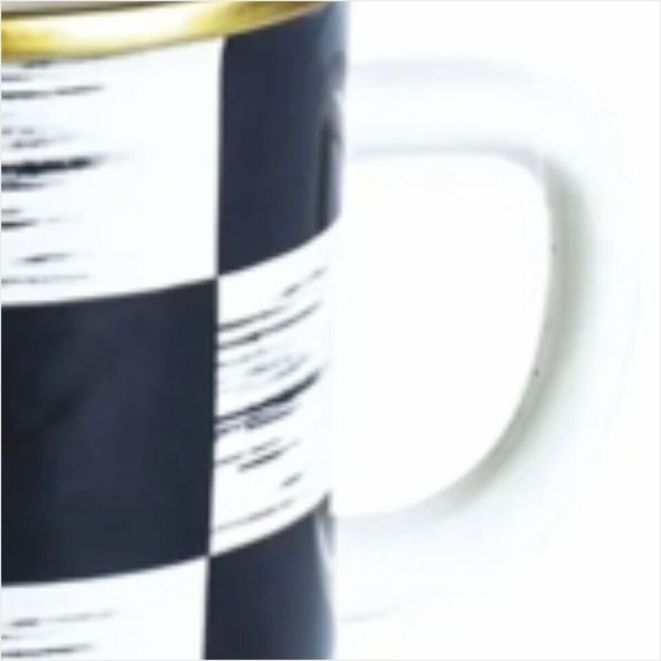 Sembol Emy-160 Emaye Krem Dama Kupa 9X9 Cm