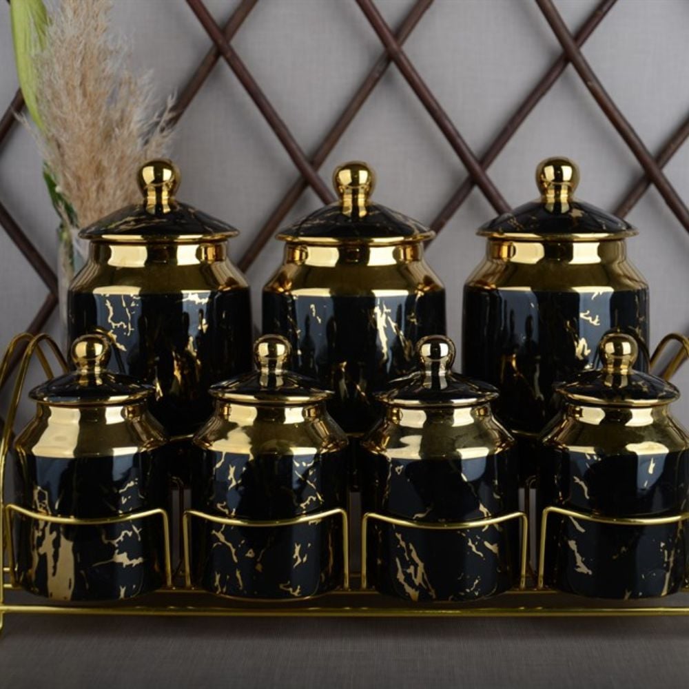 Şener P/Por-101327 Paçi-Aura Pors.7 Parça.Yaldızlı Baharat Takımı