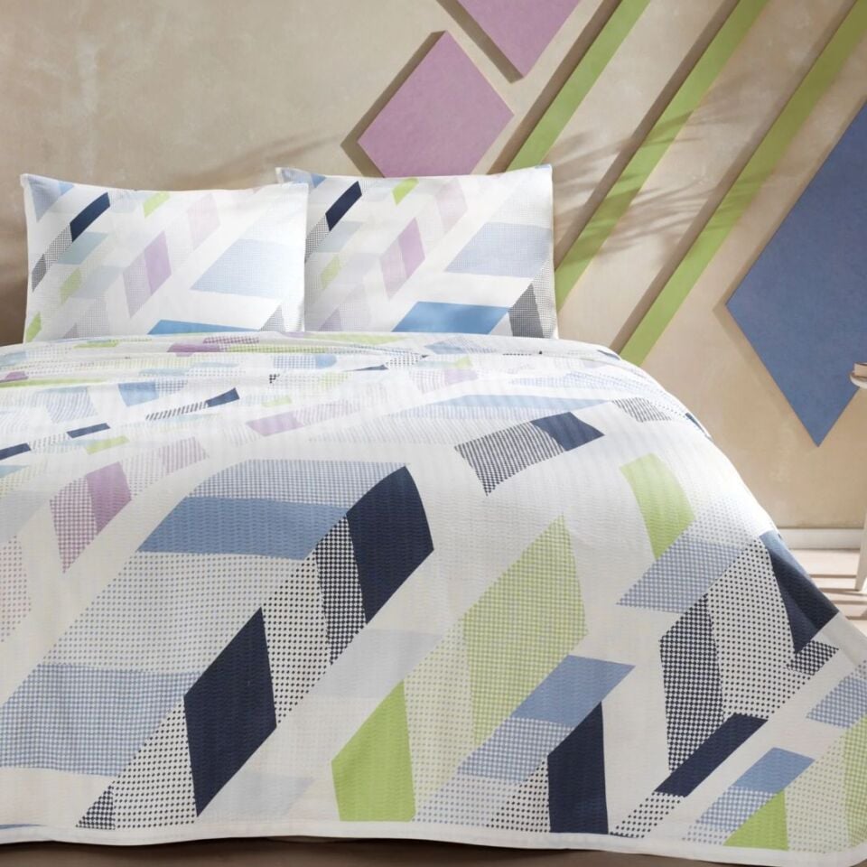 Taç Pike Takımı Pkb Tek Kişilik Gena Mavı