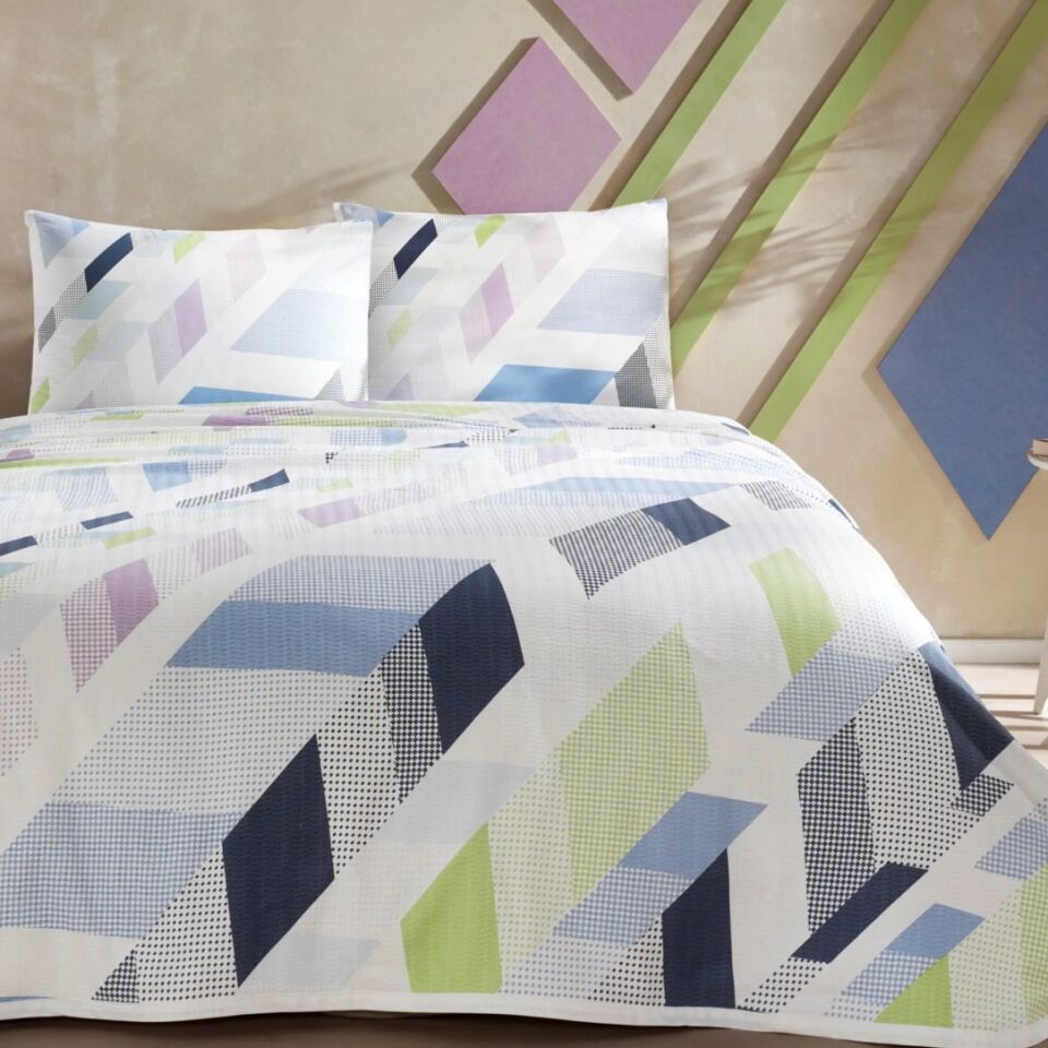 Taç Pike Takımı Pkb Tek Kişilik Gena Mavı