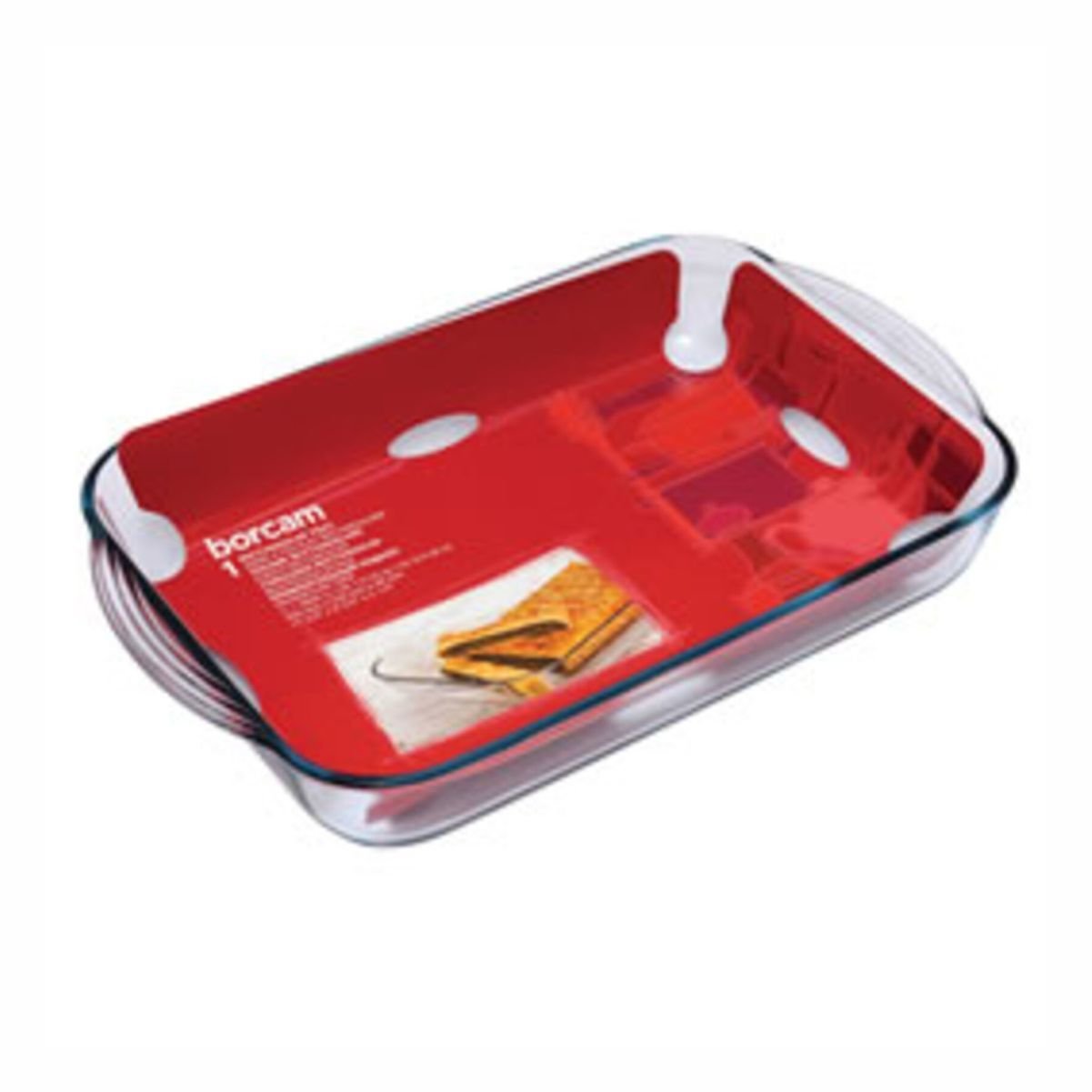 Özben 59124 -Borcam Dikdörtgen Dörtgen Tepsi.(1X4 )