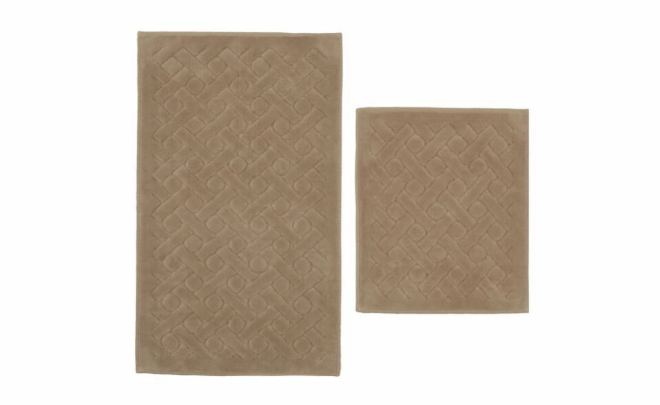Karaca Home Foley 2'li Banyo Paspası Bej