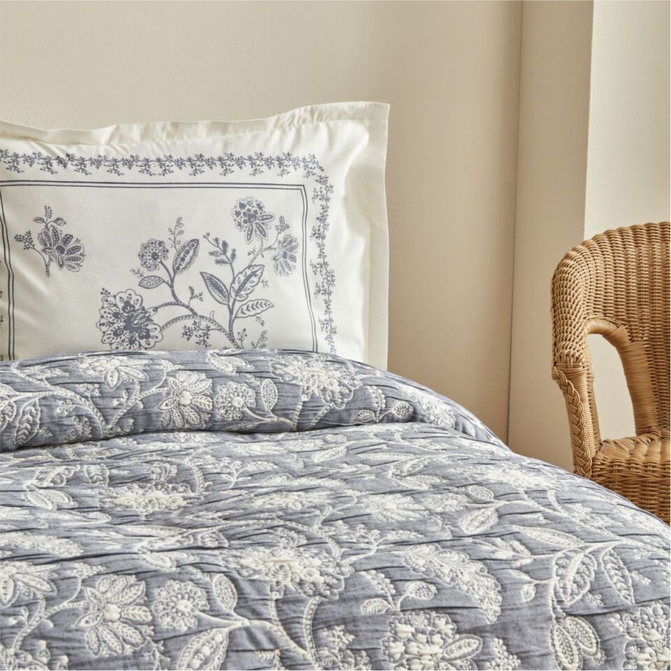 Karaca Home Kh Clay Indıgo Cıft Ks Yatak Ortusu Setı