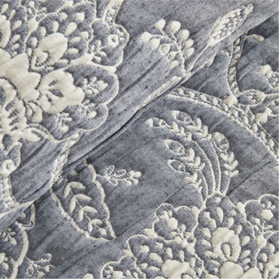 Karaca Home Kh Clay Indıgo Cıft Ks Yatak Ortusu Setı