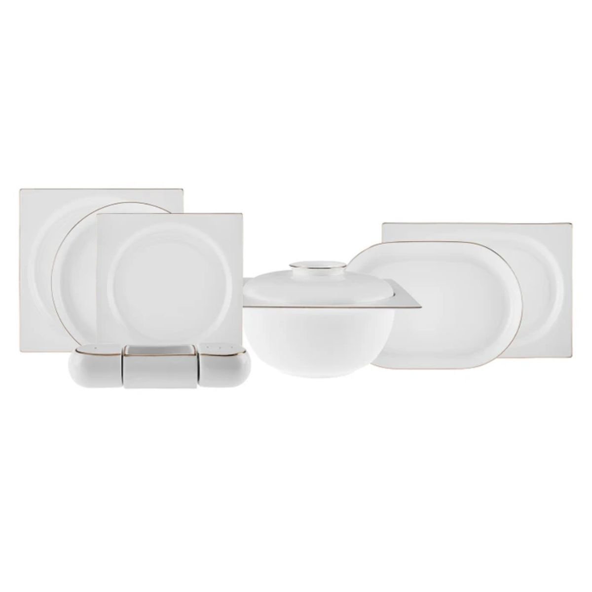 Karaca Red Carpet Collection Fine Pearl Extra Nish 62 Parça 12 Kişilik İnci Yemek Takımı Gold