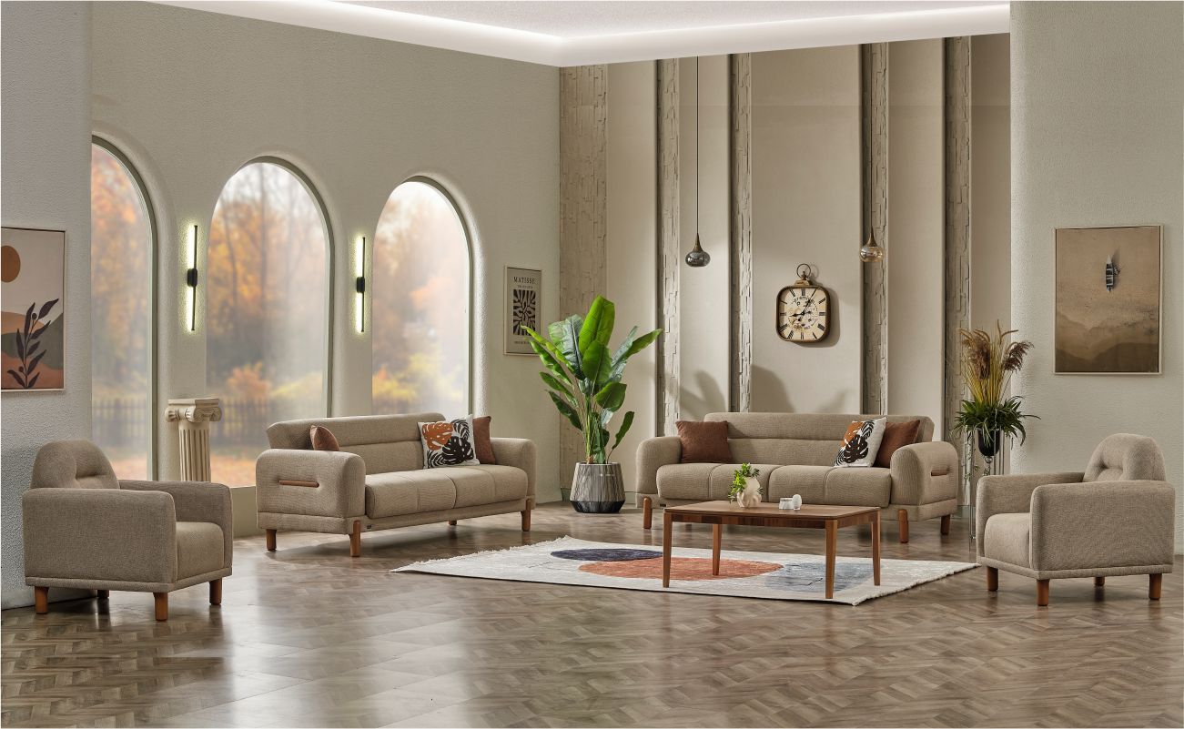 NİL ANKA AHŞAP KOLTUK TKM 3+3+1+1 LUI 01