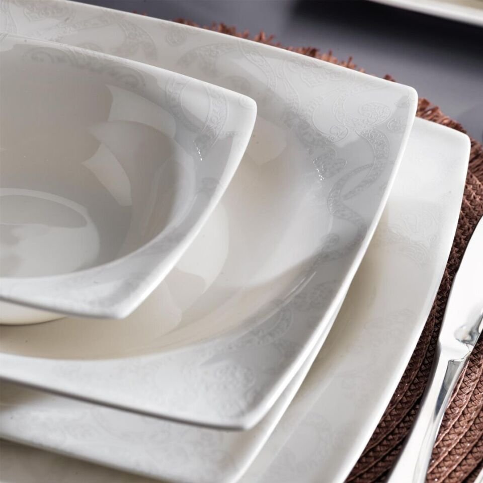 Kütahya 24 Parça Rolyef Yemek Takımı