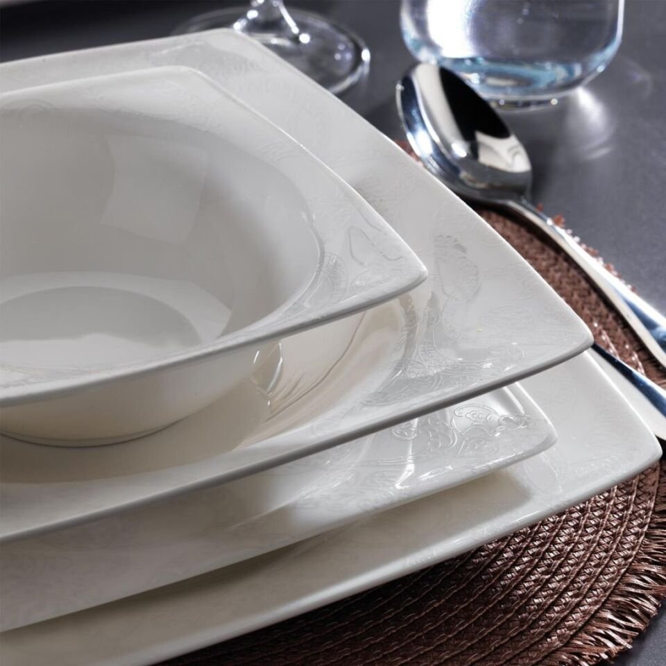 Kütahya 24 Parça Rolyef Yemek Takımı