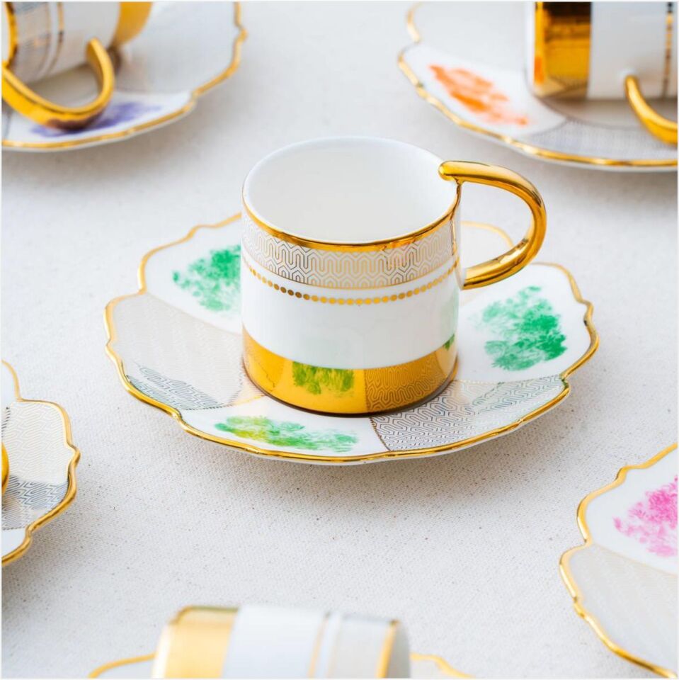 ACAR HXF-06855/6  NASHWELL 6 LI KAHVE FİNCAN TAKIMI