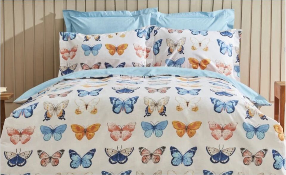 Karaca Home Danny %100 Pamuk Çift Kişilik Nevresim Takımı Lacivert PP