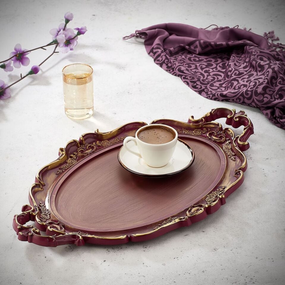 Kavsan Ku-242 Ey Vintage Hürrem Tepsi Eskitme *12