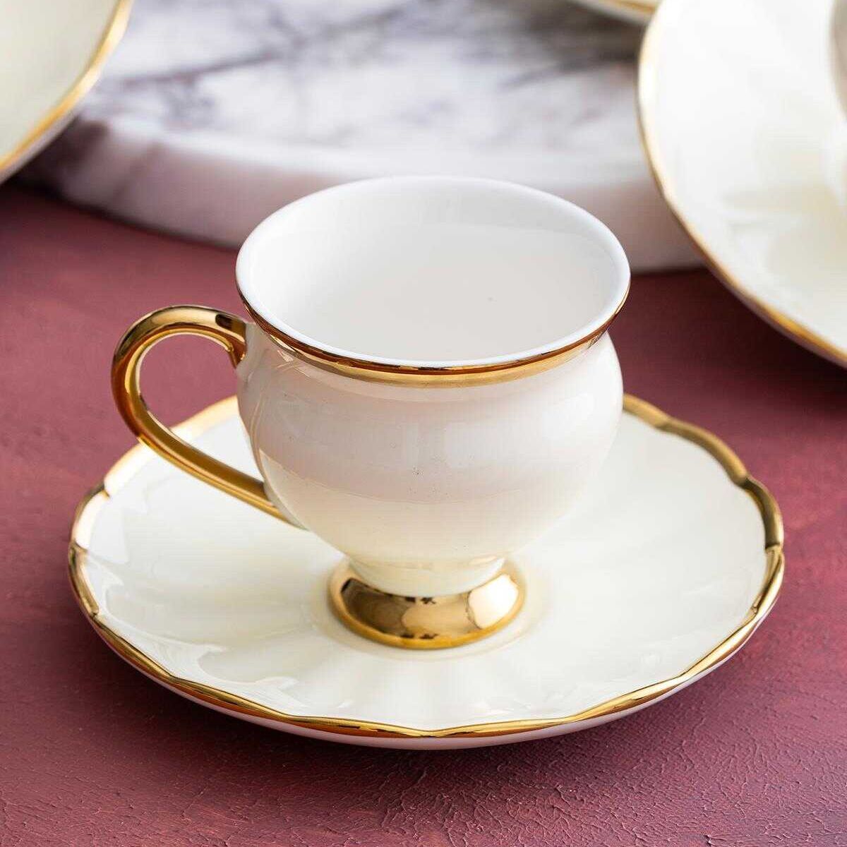 Acar Moipheus Porselen Kahve Fincan Seti 6'lı