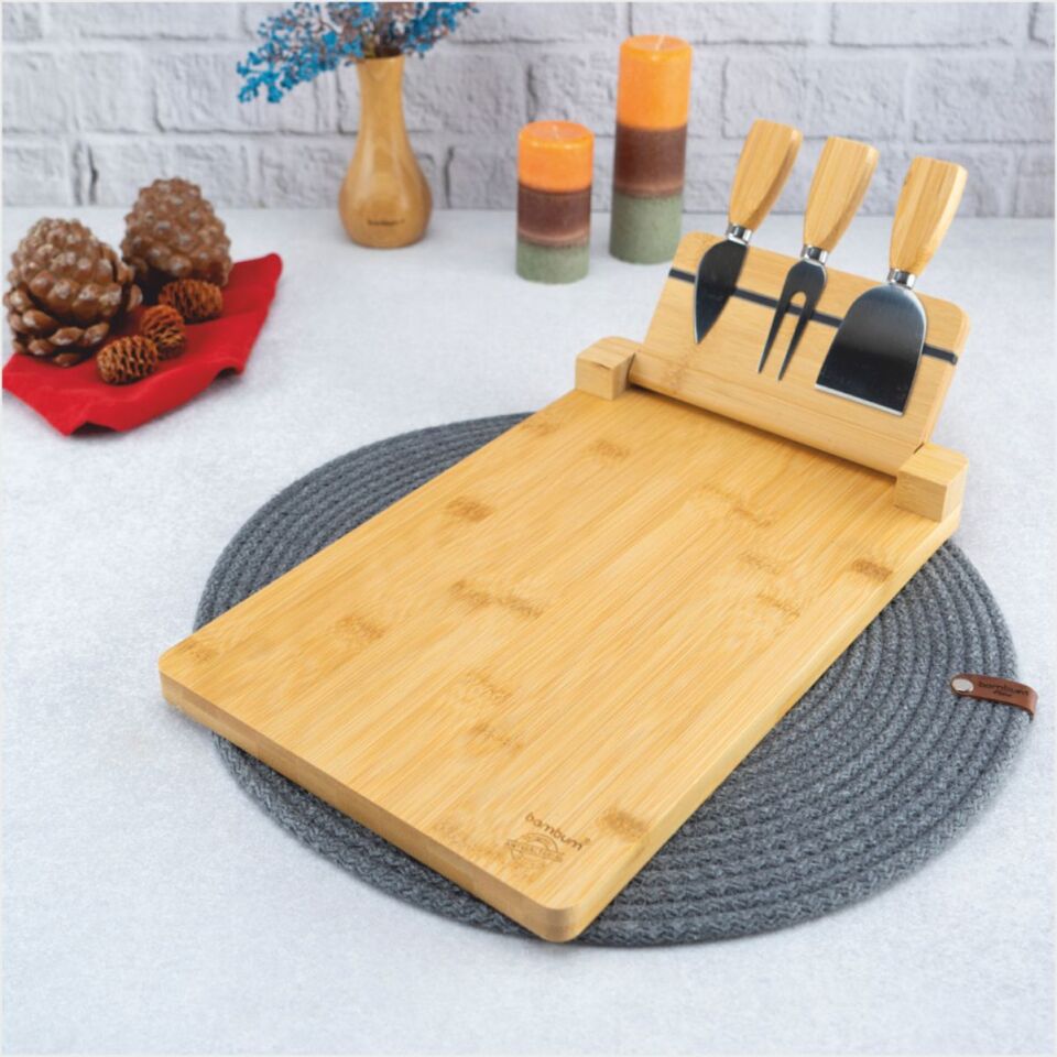 BAMBUM  CASTELLO - 4 PARÇA PEYNİR SERVİS SETİ