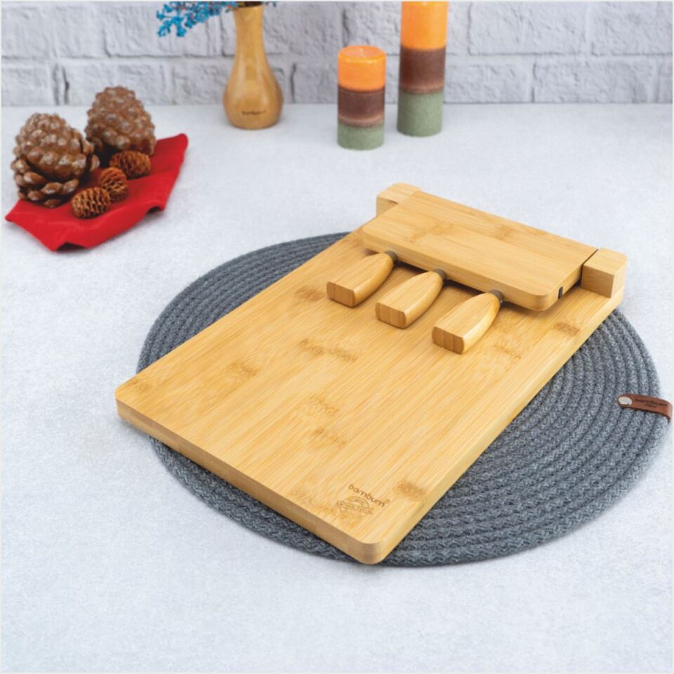 BAMBUM  CASTELLO - 4 PARÇA PEYNİR SERVİS SETİ