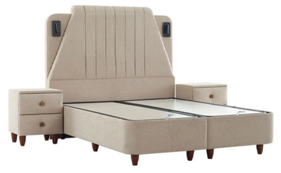 Natural 160X200  Baza Set Beatto Bej