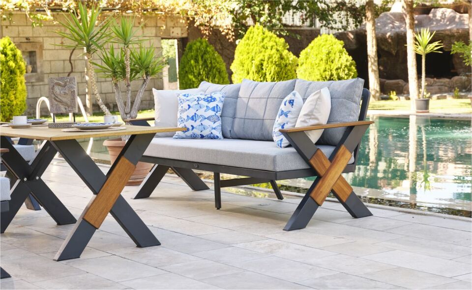 Lotus 80X140 Bahçe Oturma Grubu