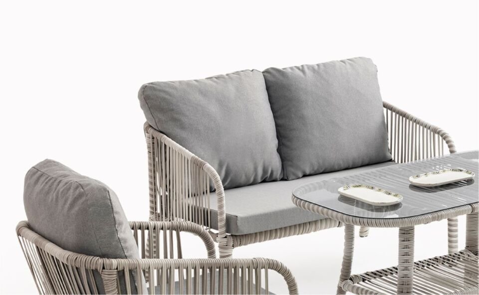 Capri Artemis (2+1+1 Sehpa) Takım Beyaz