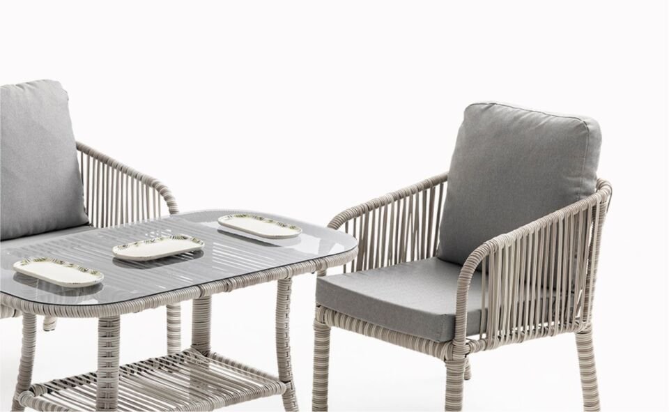 Capri Artemis (2+1+1 Sehpa) Takım Beyaz