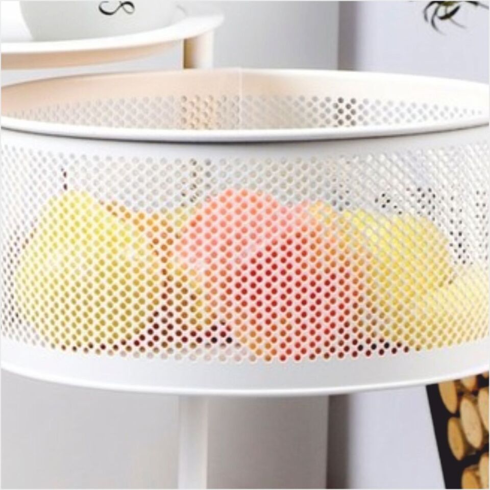 Yıldıray 1057 4 Katlı Açılır Kapanır Ferforje Sebzelik Beyaz