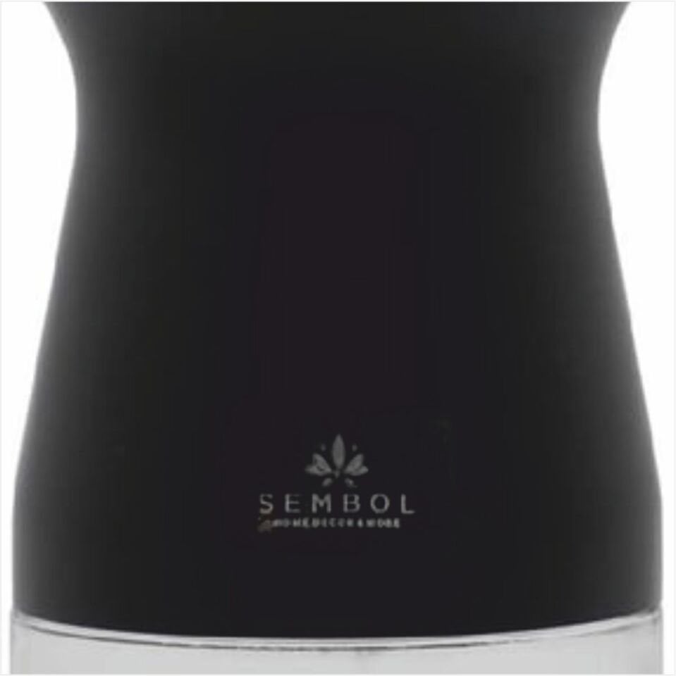 Sembol Kıtchen Art-85 Silindir 16 Cm Kavanoz Black-Rosegold