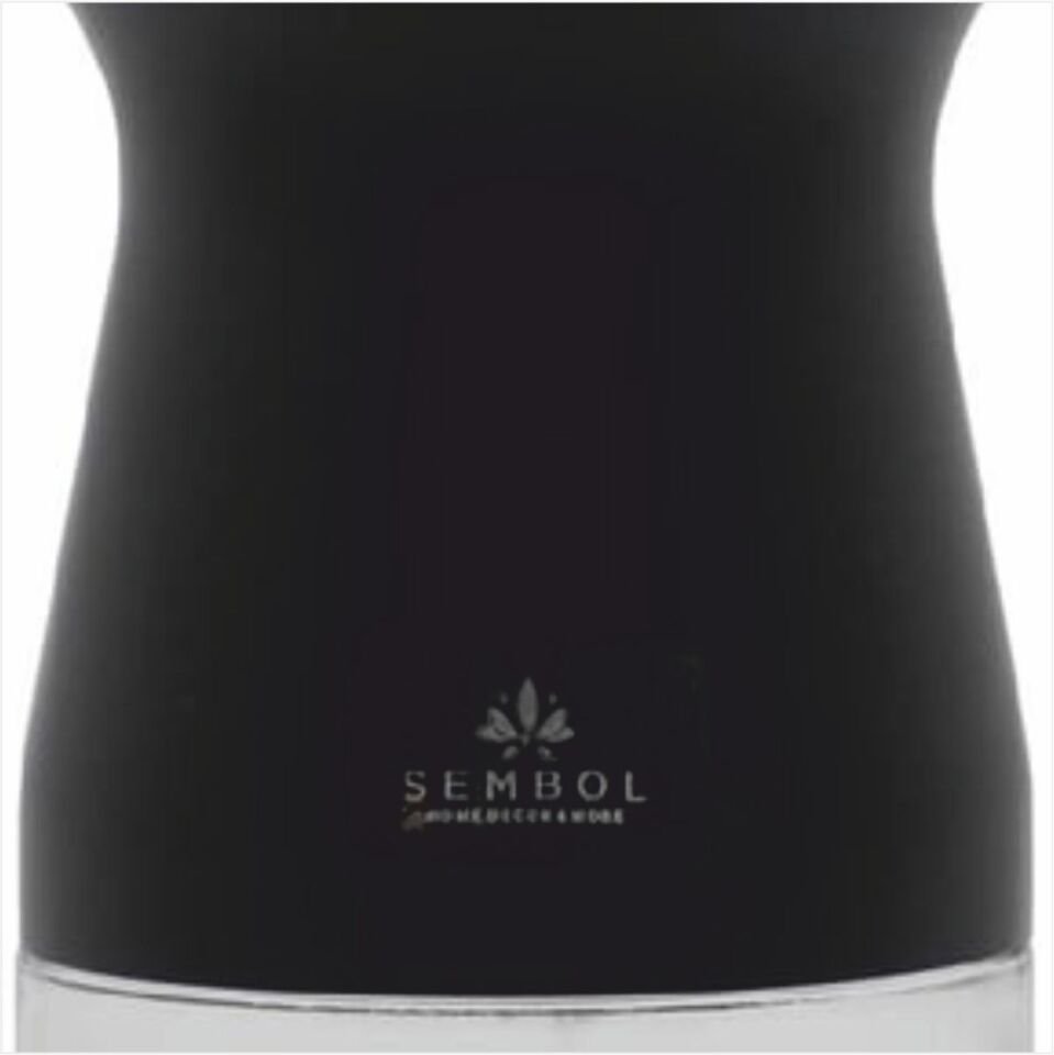 Sembol Kıtchen Art-85 Silindir 16 Cm Kavanoz Black-Rosegold