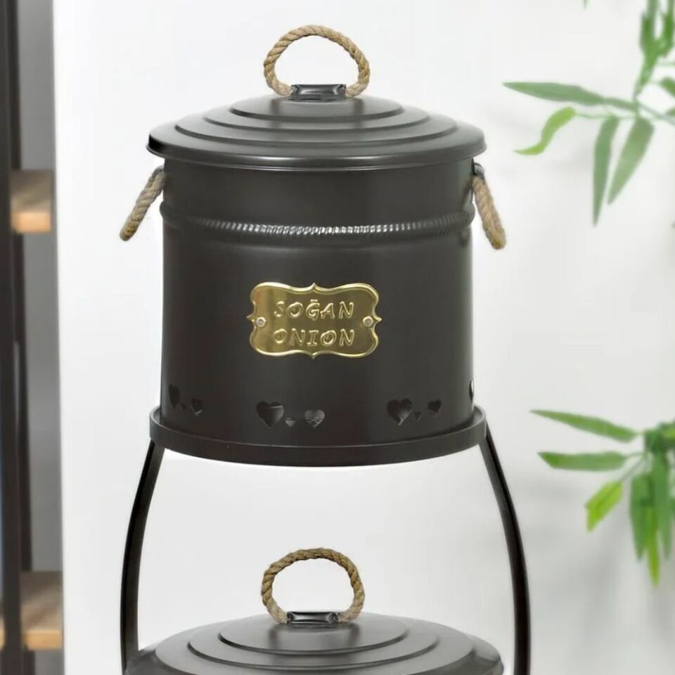 Yıldıray 1051 Stantlı 2 Katlı Büyük Dantelli Pat. Soğ. Kovası Siyah