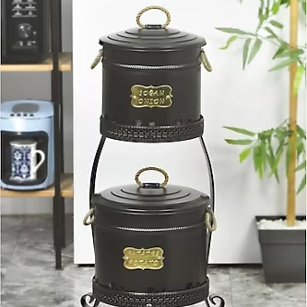 Yıldıray 1051 Stantlı 2 Katlı Büyük Dantelli Pat. Soğ. Kovası Antrasit