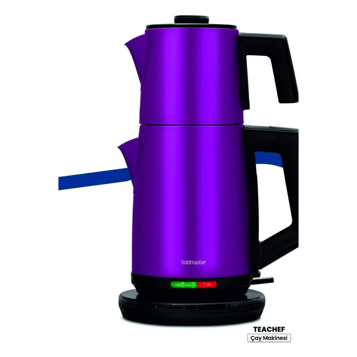 Goldmaster IN-6302V TeaChef Violet 2200 W Çelik Çay Makinesi