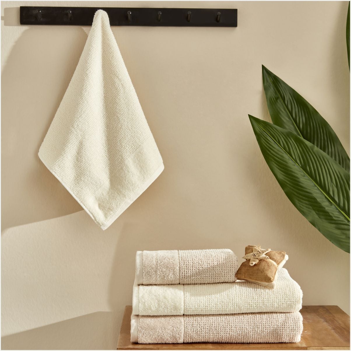 Karaca Home Doana Hamam Seti Offwhite-Bej