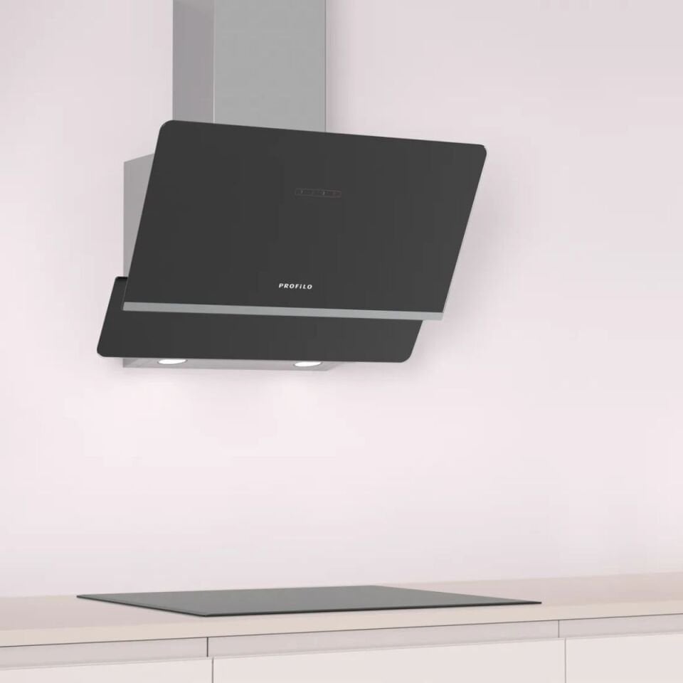 Profilo DVK6J661 Siyah Cam Duvar Tipi Davlumbaz