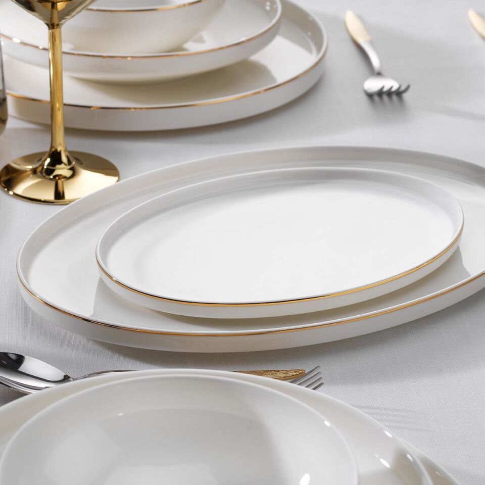 Schafer Adel Gold Yemek Takımı-56 Parça-Gold