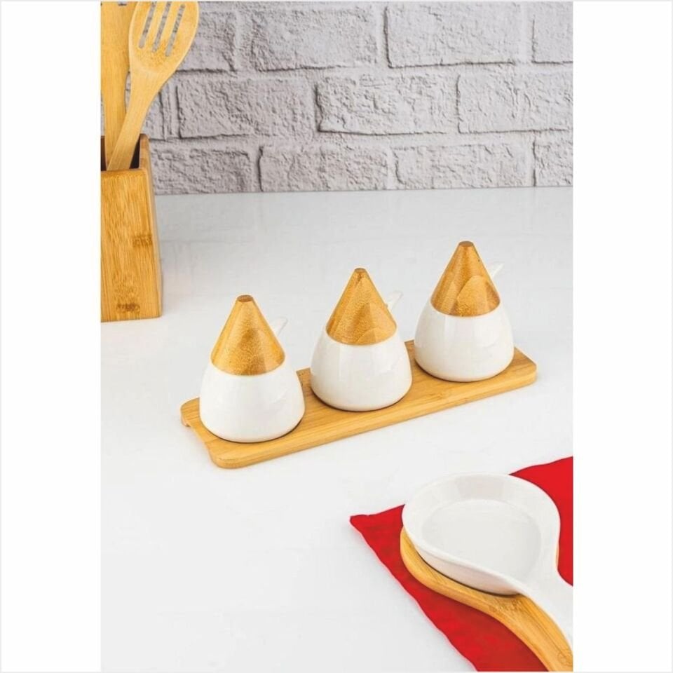 BAMBUM  ZENİTH - 3'LÜ BAHARAT SETİ KAŞIKLI