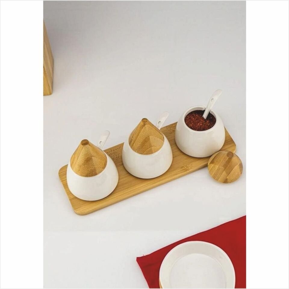 BAMBUM  ZENİTH - 3'LÜ BAHARAT SETİ KAŞIKLI