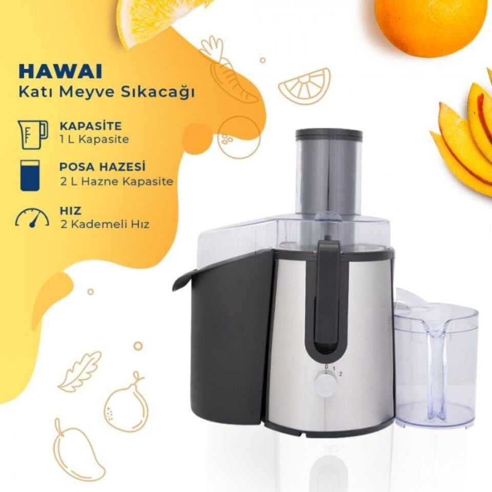 Goldmaster GM-7252 Hawai 850 W Katı Meyve Sıkacağı