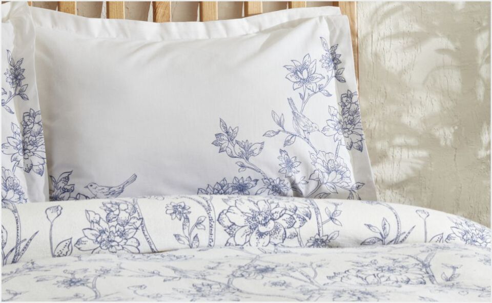 Karaca Home Reese Pamuk Çift Kişilik Pike Takımı Mavi