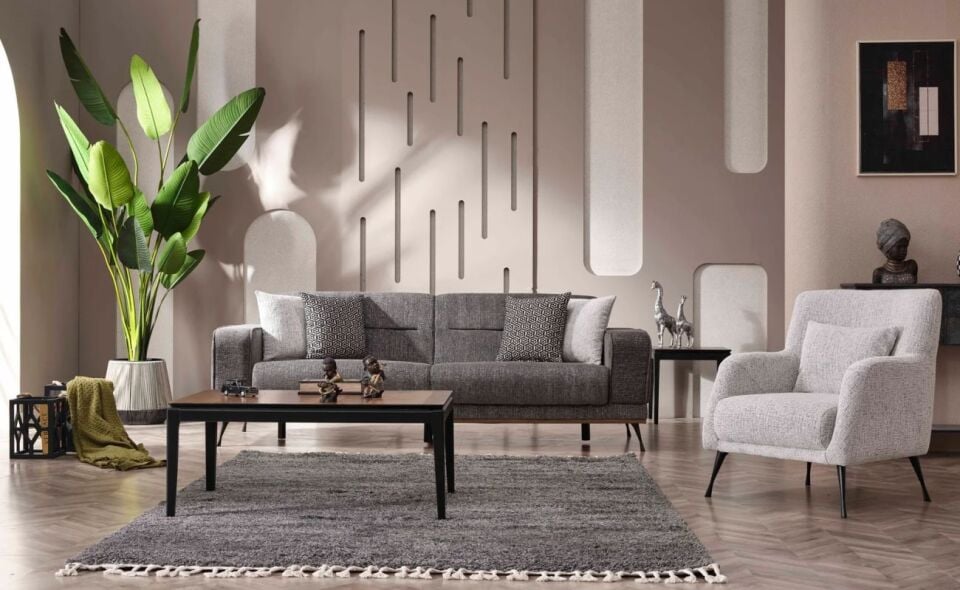 Basel Koltuk Takımı 3+3 Emk 640 V-12 /1+1+ Emk 640 V-18