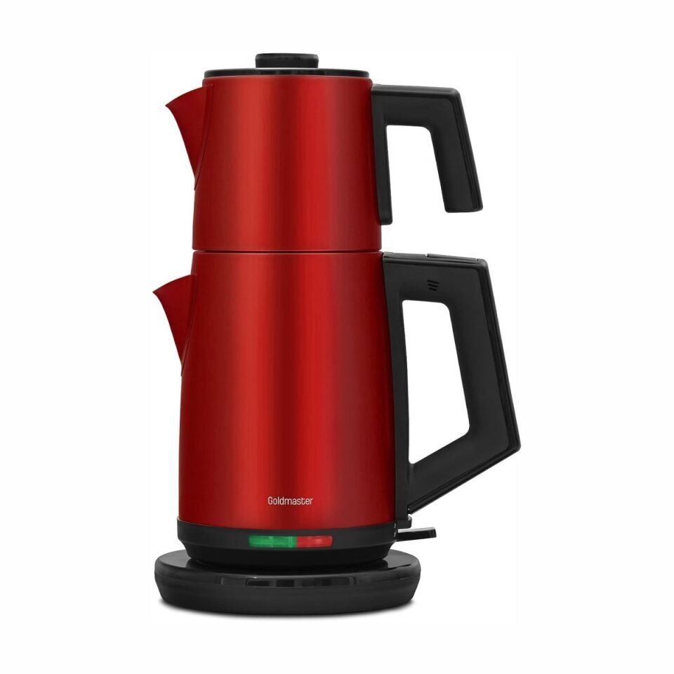 Goldmaster GM-7344K Akasya Kırmızı 2200 W Çelik Çay Makinesi