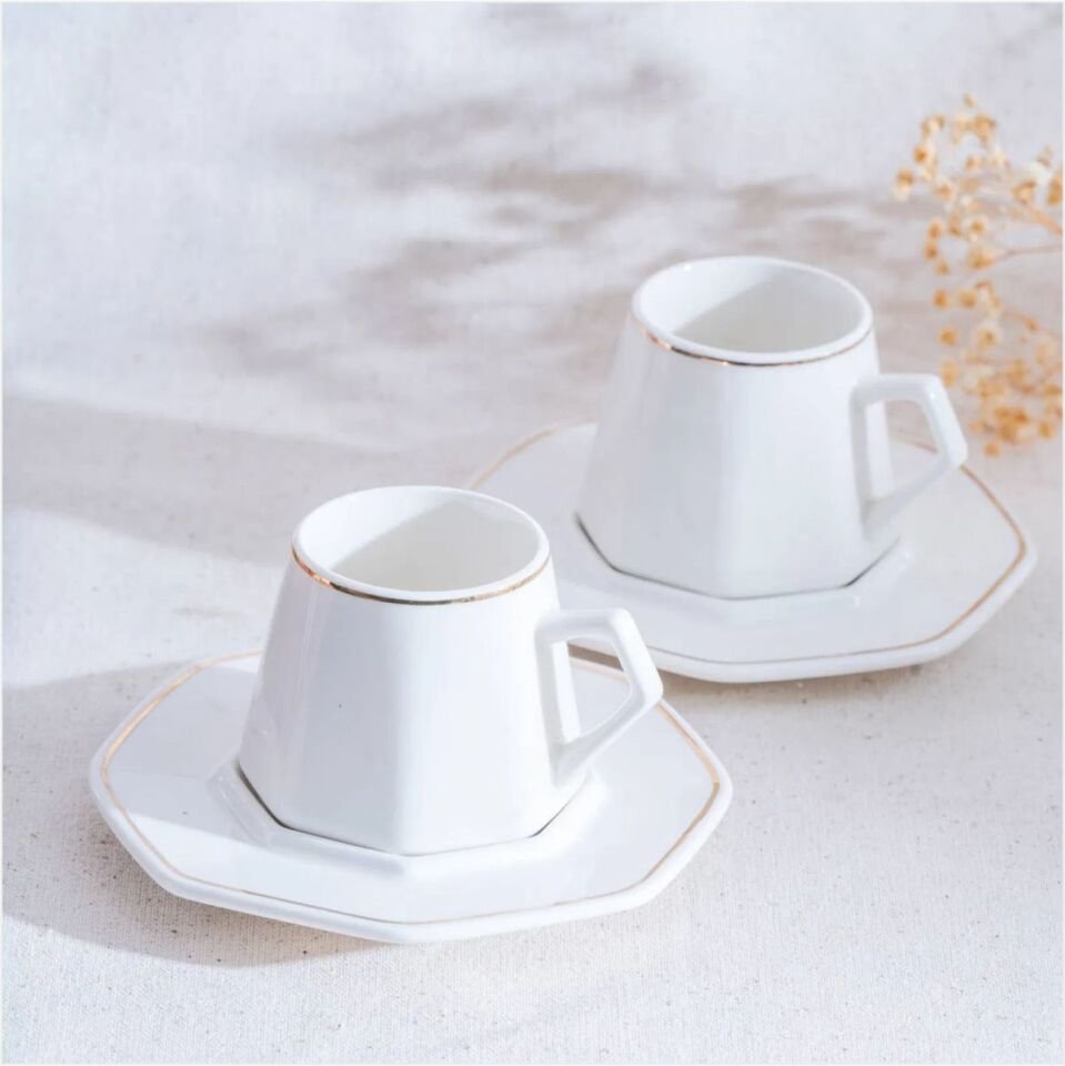 ACAR YKG-06613/12 ELERA GOLD 6 LI KAHVE FİNCAN TAKIMI